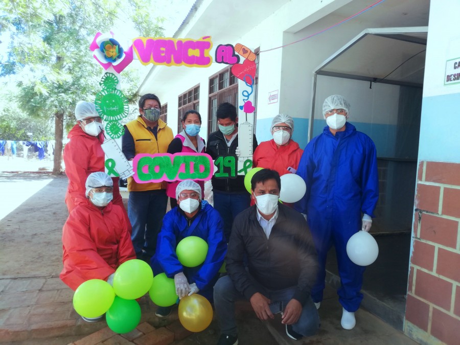 Pacientes recuperados de Covid-19, reciben alta m&eacute;dica en Machareti