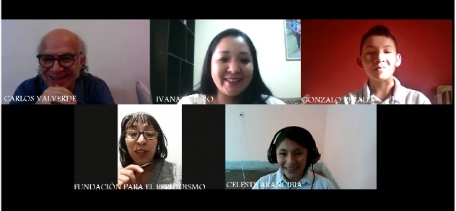 Estudiantes del Colegio Eduardo Avaroa de Machareti, presentes en el  concurso Nacional &ldquo;La entrevista que siempre so&ntilde;&eacute;&rdquo;